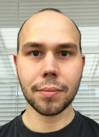 Selfie used as the input photo for Avatar SDK avatar generation
